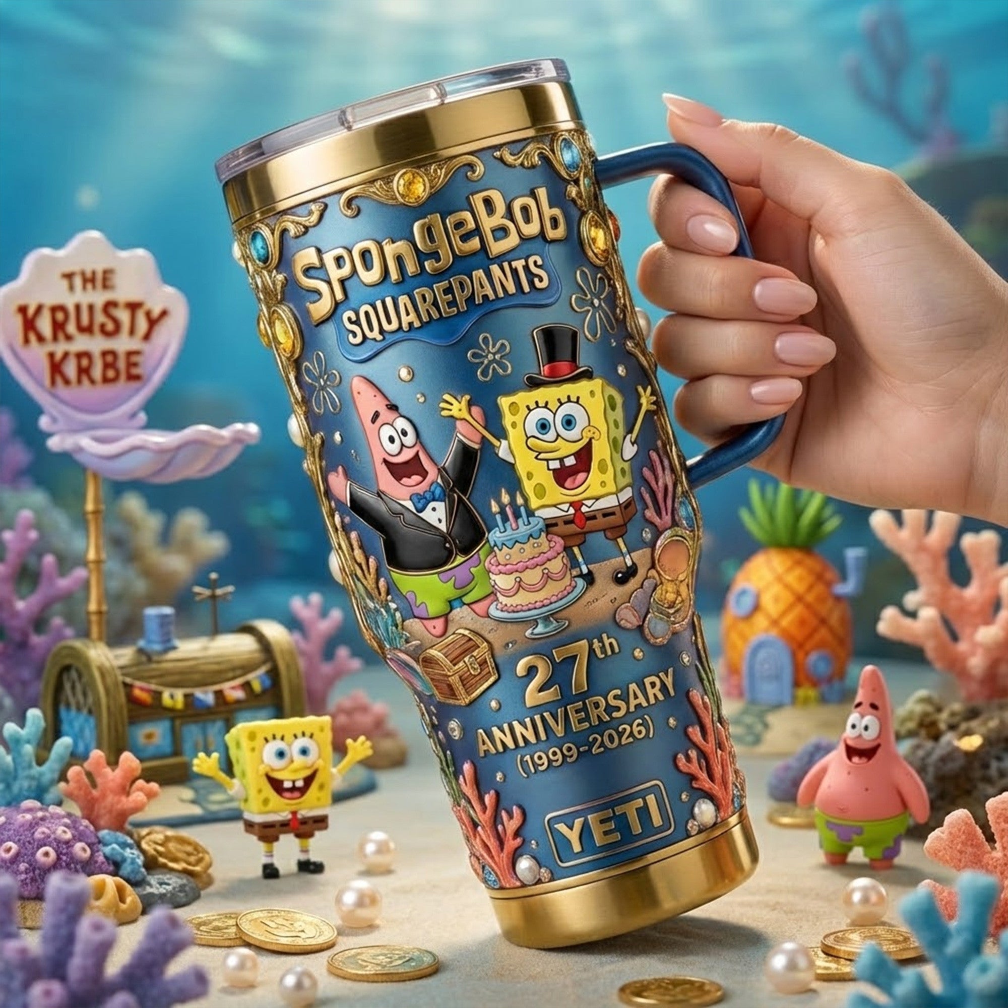 SPB 27Th Anniversary 40oz Tumbler With Handle TNSM