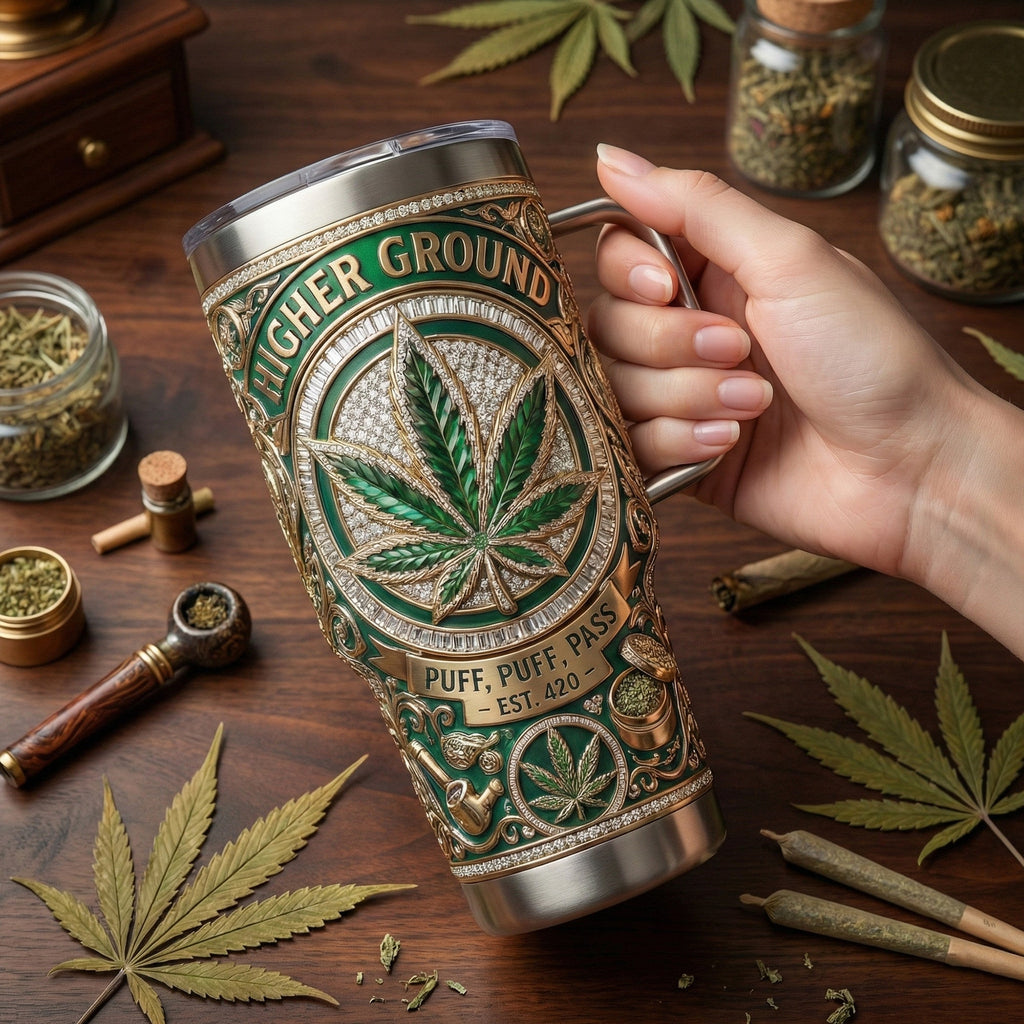 WEED 40oz Tumbler With Handle LNTH