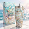 Sea Turtles 40oz Tumbler With Handle TNSM