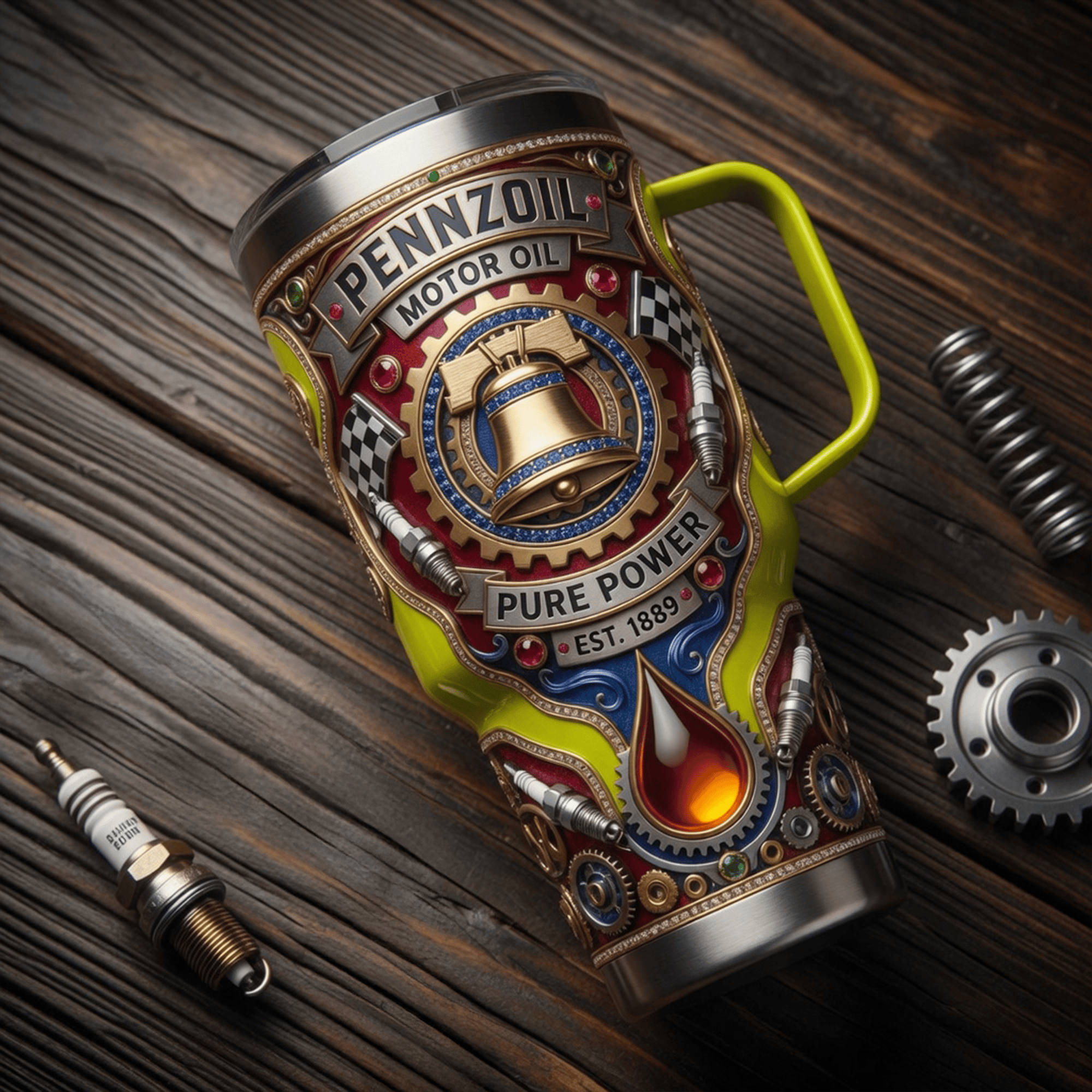 PZOL 40oz Tumbler With Handle LNTH