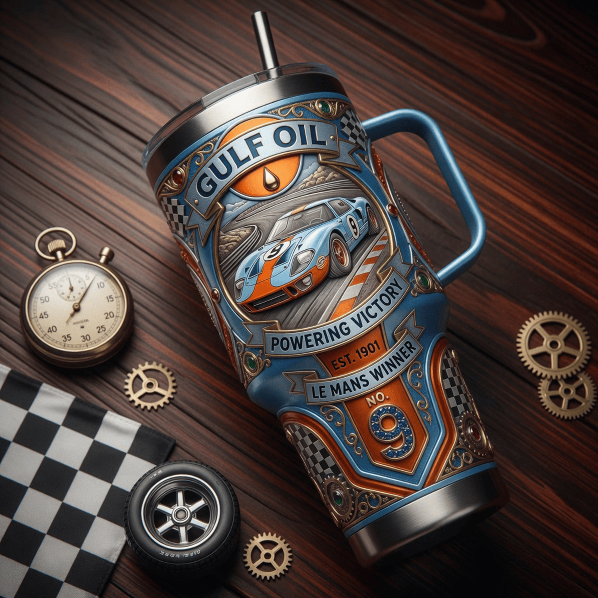 GULF 40oz Tumbler With Handle LNTH