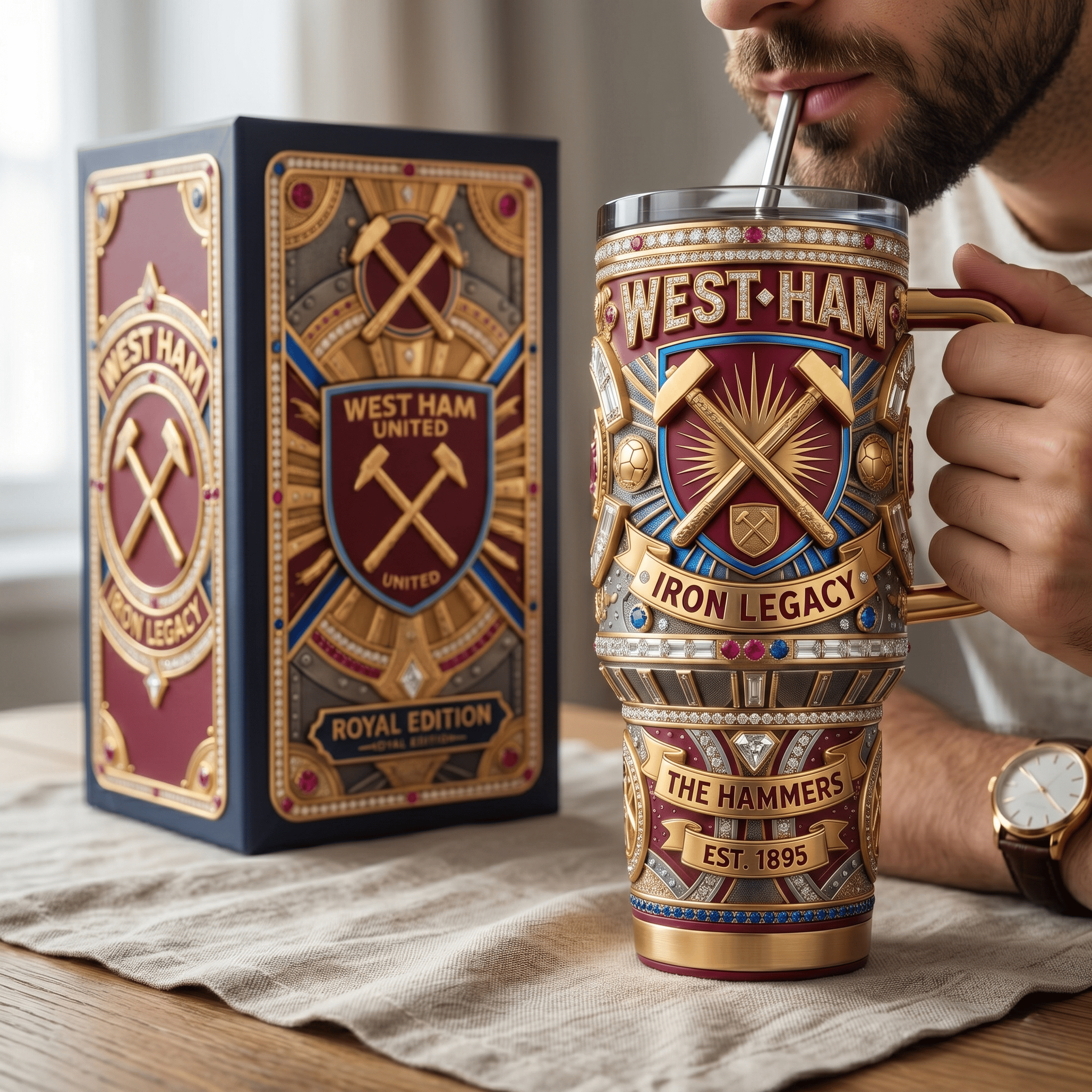 WHU 40oz Tumbler With Handle HTTT