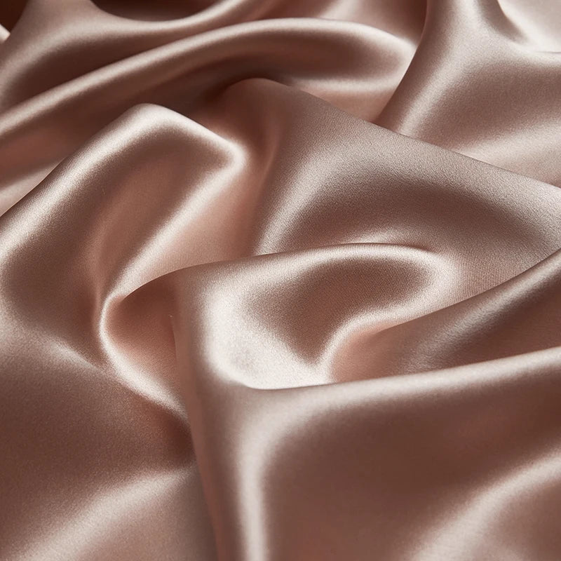 2025 New Grade 6A Mulberry Silk Duvet Cover for Pala King 120x98 Inch Double Cocoon Solid Color Light Luxury Bedding